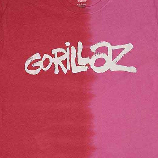 Gorillaz Two Tone Brush Logo T Shirt Carousel 2