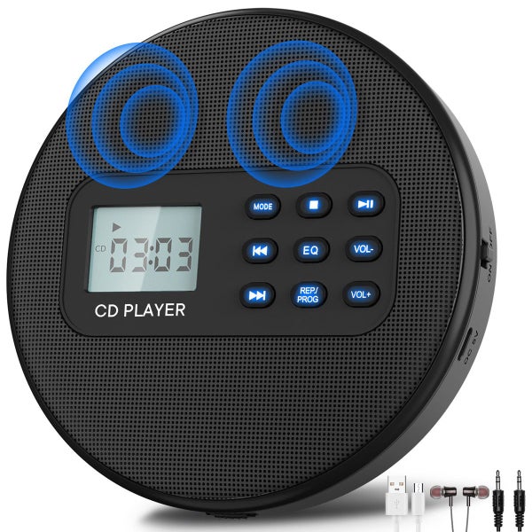 Portable Walkman CD Player with Stereo Speakers Carousel 2