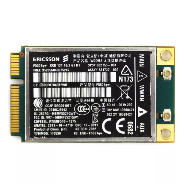 OEM Ericsson F5521gw Wireless 3G WCDMA HSPA WWAN GPS Mini PCIE Card Carousel 1