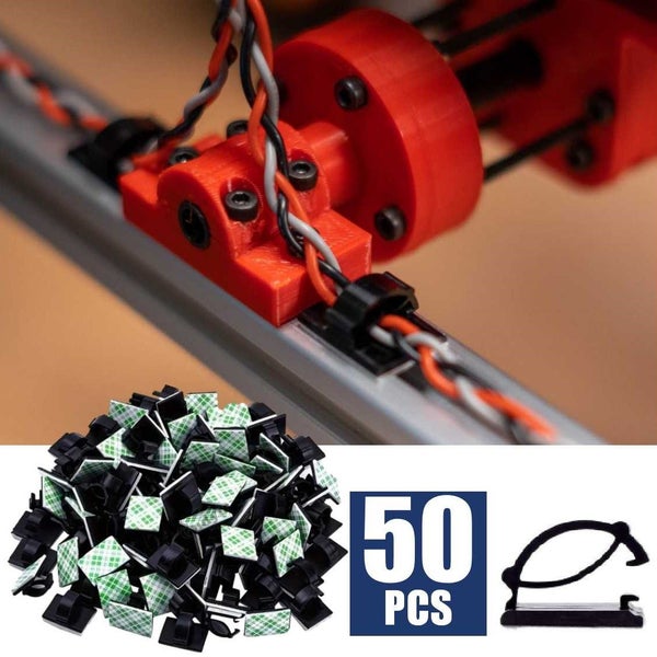 Brand New 50Pcs Office Computer Gaming Desk Table PC Cable Clips*Hot SALE Carousel 1