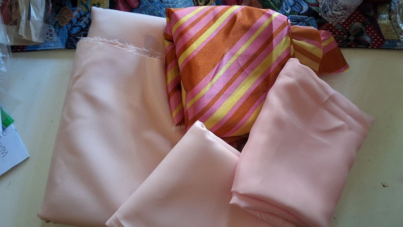 4 PIECES OF COORDINATED PINK FABRIC Carousel 1
