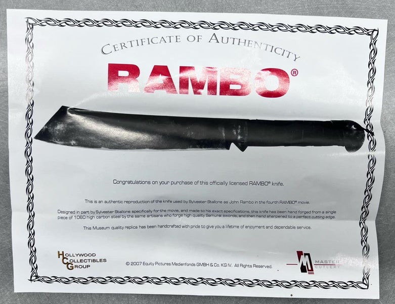 RAMBO V OFFICIALLY LICENSED RAMBO KNIFE Carousel 8