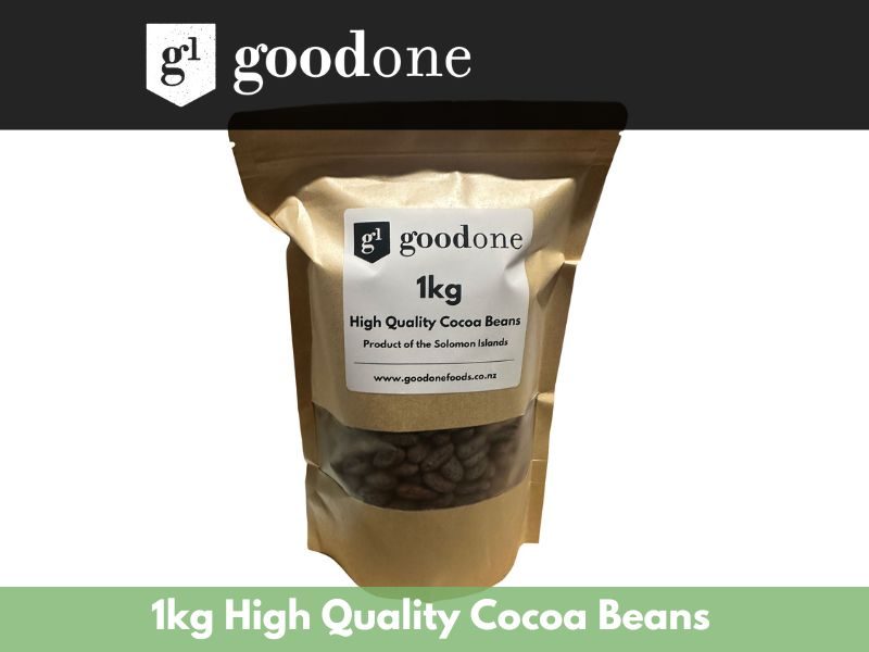 Raw Cacao Beans - Bulk 1 kg / Solomon Island’s Carousel 1