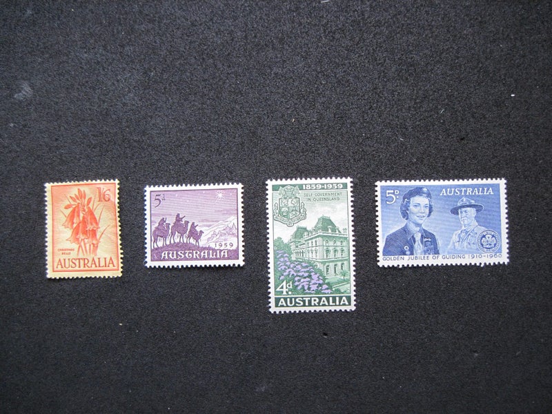Australian Various 1959 (1015/1015) 4 stamps M NO Gum Carousel 1