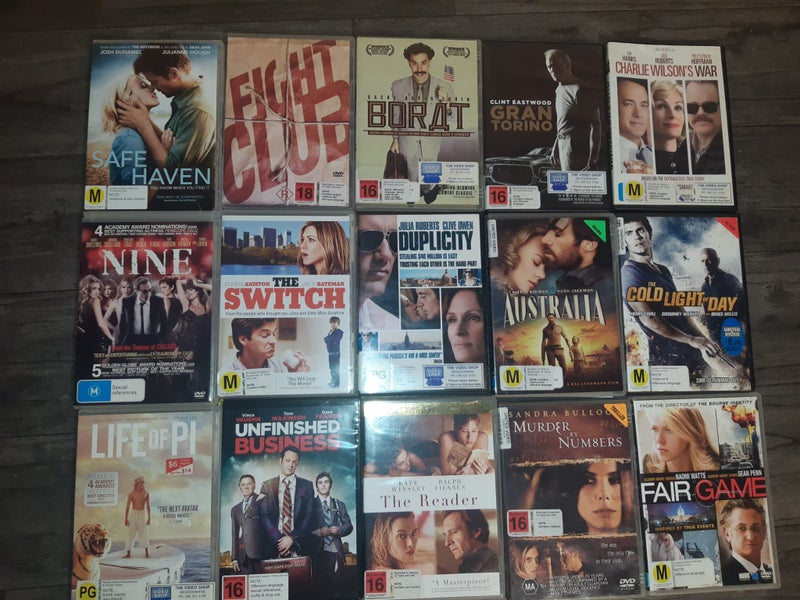 Movie DVD collection for sale (132 titles) Carousel 1