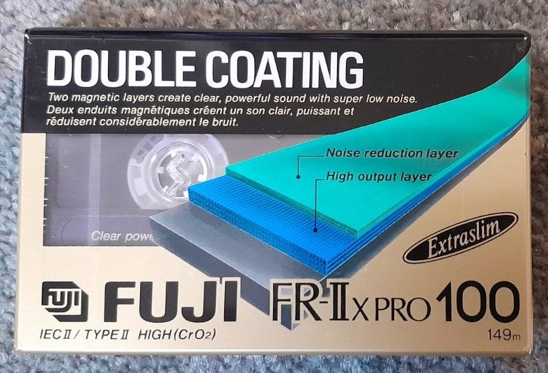 Great Performance! Fuji FR-IIx Pro 100 min (Type II) Blank Audio Cassette Tape Carousel 1