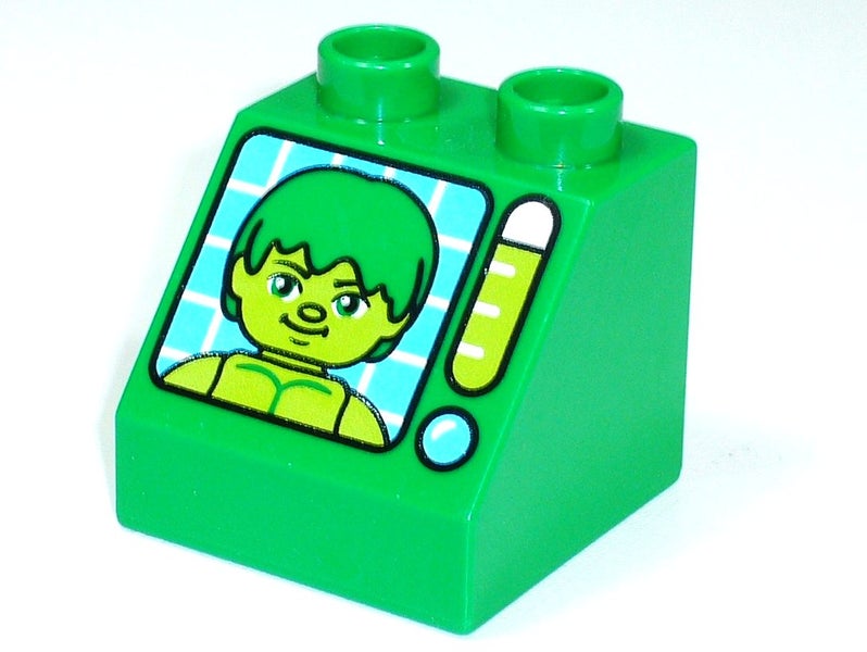 ®™DUPLO - Brick 2 x 2 Slope 45 with Hulk Pattern ~Retired~ Carousel 2
