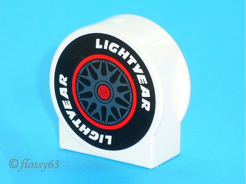 ®™DUPLO - Brick Wheel, Tire & 'LIGHTYEAR' Patt Disney Cars ~Retired Oct 2021~ Carousel 1