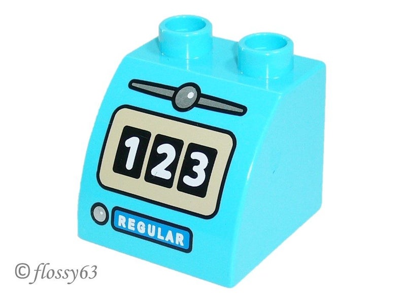 ®™DUPLO - Brick Curved Top & '123' & Fuel Pump Patt (Disney Cars) ~Retired 2020~ Carousel 1