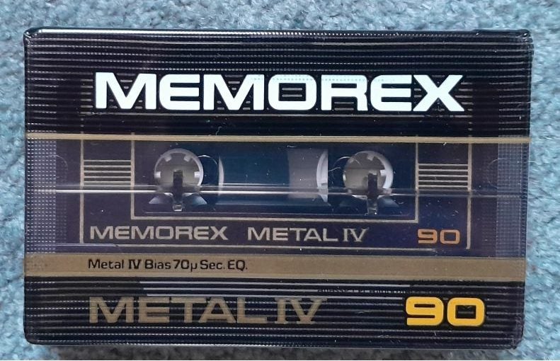 Memorex Type IV Metal 90 min Blank Audio Cassette Tape (USA new/sealed) Carousel 1