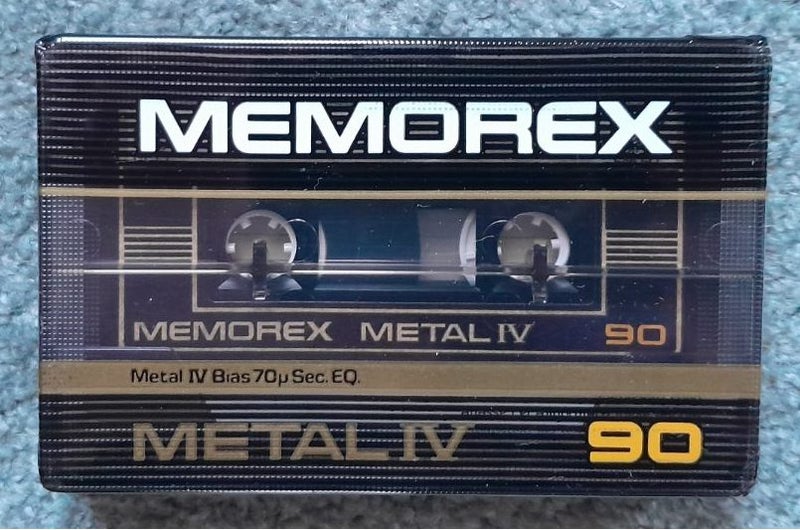 Memorex Type IV Metal 90 min Blank Audio Cassette Tape (USA new/sealed) Carousel 2