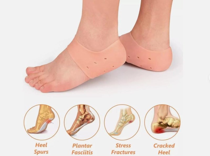 2Pairs --Foot Heel Gel Protector Painless Anti-Cracking Carousel 2