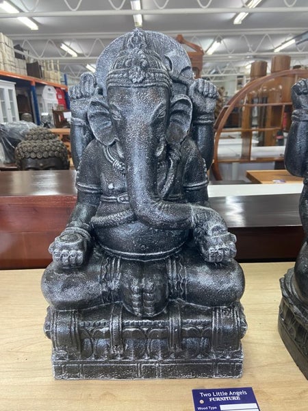 fibre cement ganesh statue - grey Carousel 1