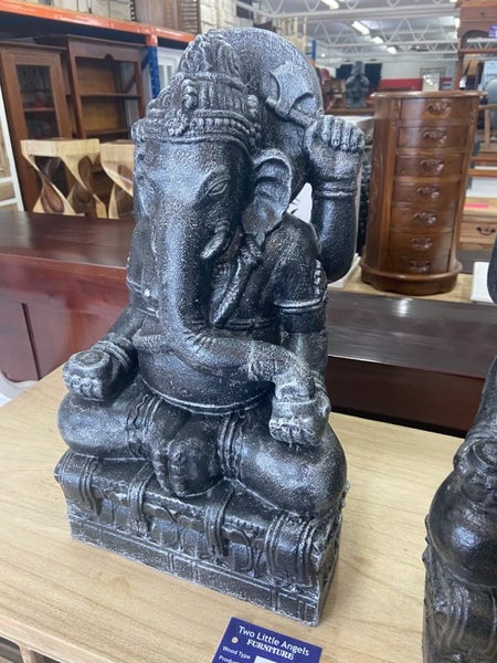 fibre cement ganesh statue - grey Carousel 2
