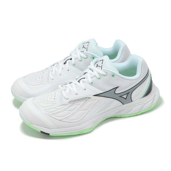 Mizuno Wave Fang 2 Wide White Green Men Unisex Badminton Sports Shoe 71GA2313-35 Carousel 16