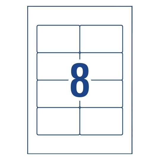 Avery L7418K Fabric Badge Labels, 86.5mm x 55.5mm, 8 per Sheet x 15 Sheets, L... Carousel 2