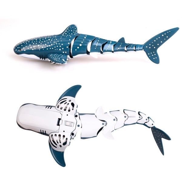 Remote Control Shark Toy Remote Control Boat for Pool Shark Toys Dual Batteries Carousel 1