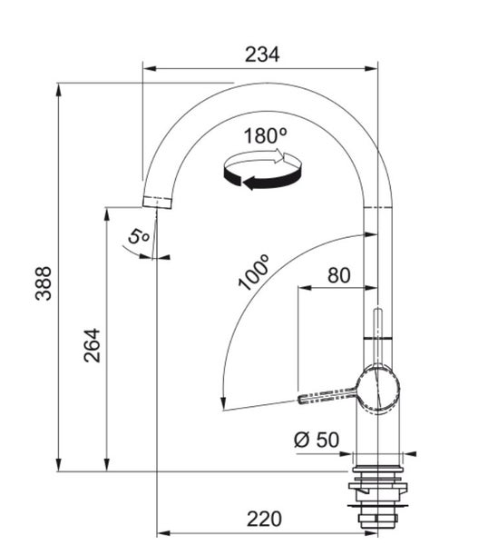 Franke TA7790MB Active Non Pull-Out Tap Carousel 2