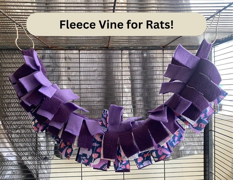 Fleece Vine for Rats/Mice - Choose up to 3 colours! Carousel 1