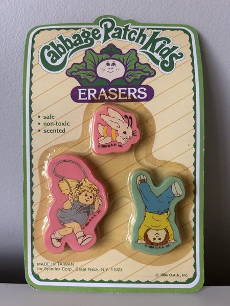 Vintage 1984 Cabbage Patch Kids Erasers (PING/AFTERPAY) Carousel 1