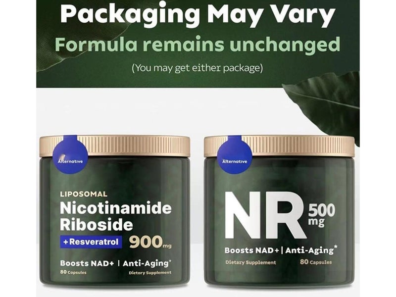 NAD+ Supplement for Anti-Aging, Energy,Focus Nicotinamide Riboside Resveratrol Carousel 8