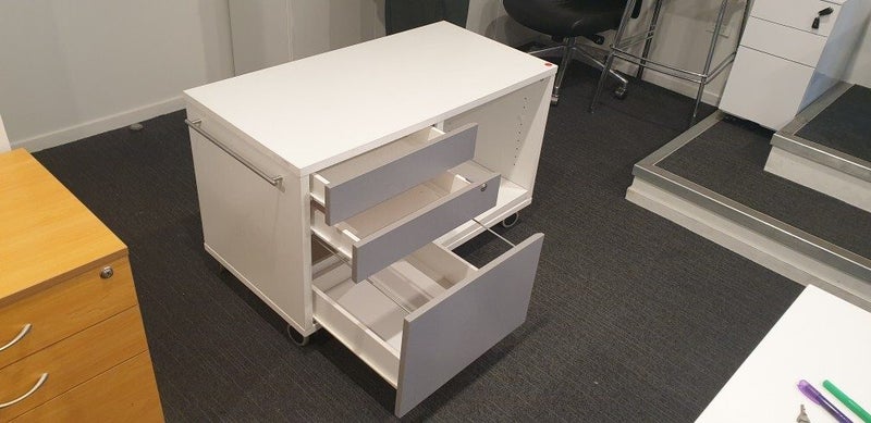 Office caddy / mobile / Printer stand on wheels / small credenza Carousel 4