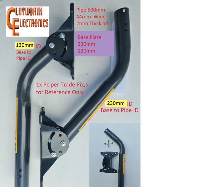 Satellite UHF Hills Aerial Antenna Wall Roof Fascia Mount Steel Hinged or Ubolt Carousel 1