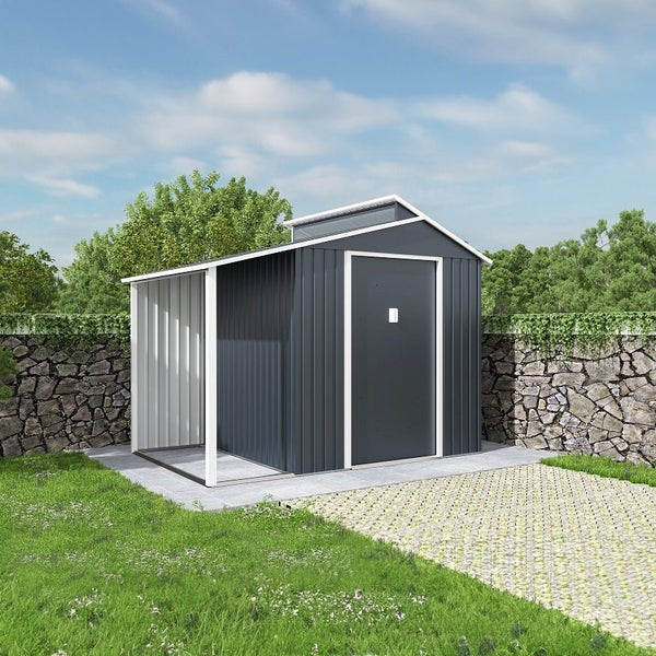 2.9m x 1.9m Garden Storage Box,Bike Shed,2-in-1 Carousel 1