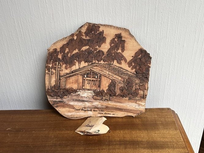 Vintage 2009 Australia Nancy Ramsey Studio Pottery Wall Art Carousel 1