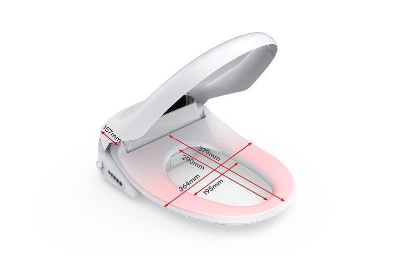 Kogan Premium Smart Wash & Dry Remote Control Electric Bidet Toilet Seat, Carousel 13