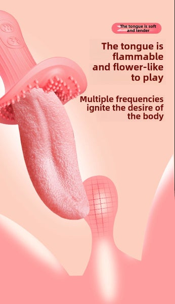 Masturbator toy vibrating massage av stick simulation tongue Carousel 5