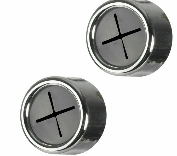 2X Push In Tea Towel Holder Grip Hook Chrome Self Adhesive Kitchen Cloth Clip Carousel 1