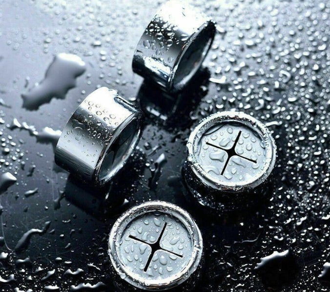 2X Push In Tea Towel Holder Grip Hook Chrome Self Adhesive Kitchen Cloth Clip Carousel 4