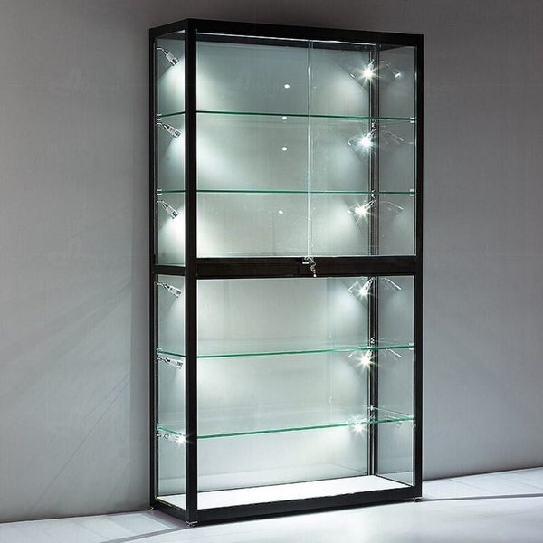 Glass Display Cabinet Showcase with LED Lights - Retail Shop Furniture"62931725297794112