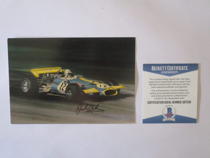 Sir Jack Brabham "3 X F1 Champion" signed Photograph + Authentication Carousel 2