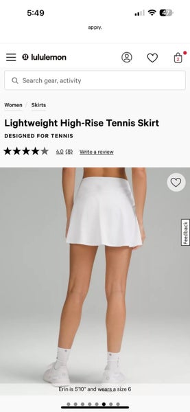 Lululemon tennis skirt Carousel 1