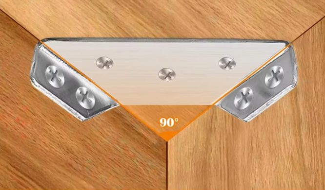 (4X) Corner Brackets Stainless Steel Carousel 3