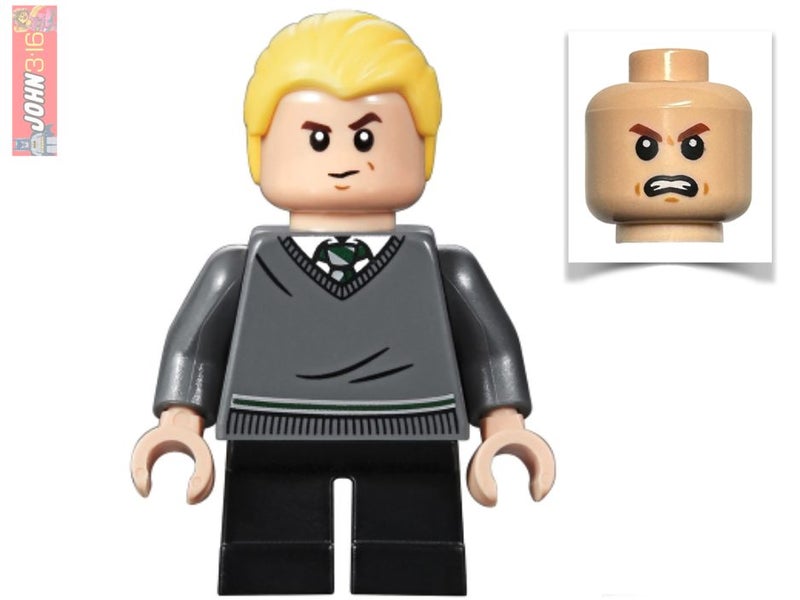 DRACO MALFOY - HARRY POTTER LEGO MINIFIGURE from #75954 Carousel 1