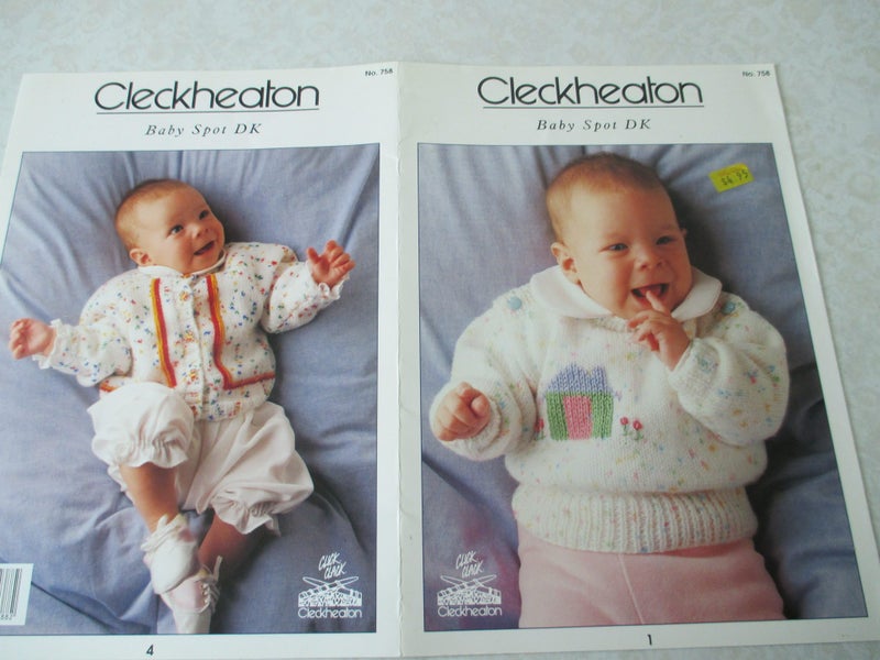 Baby Knitting Pattern - Cleckheaton - 4 Patterns Carousel 1