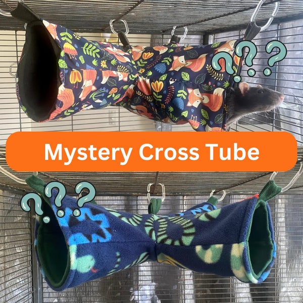 Mystery Cross Tube Rat Hammock - Hooks Included! Carousel 1