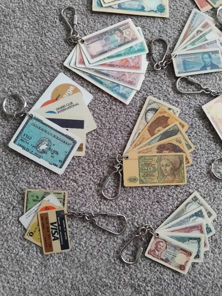 ($25 each) Vintage Currency Keyrings Carousel 2