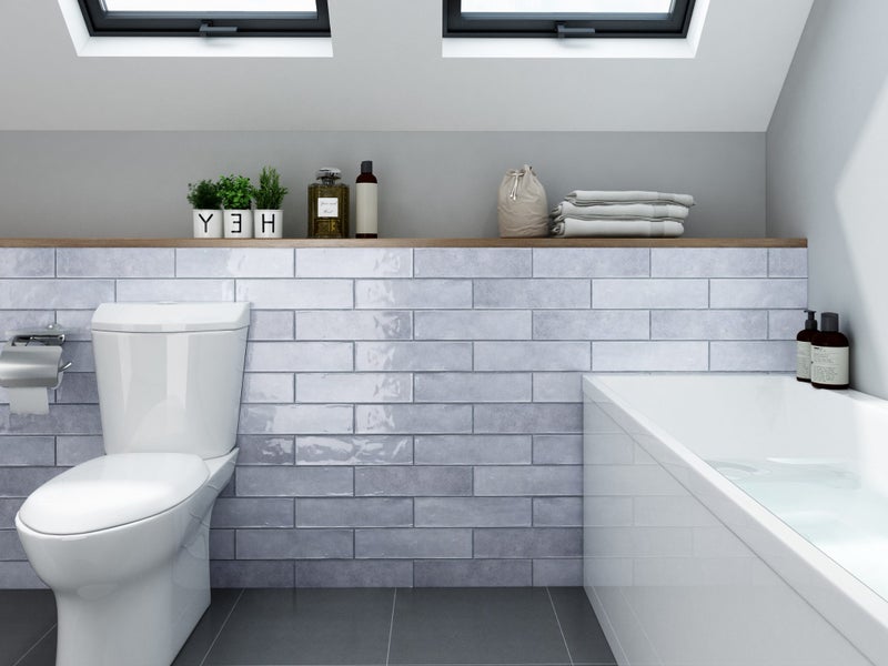 LIGHT GREY GLOSS SUBWAY TILE 75X300 MM (B7530Y1) NEW DESIGN HOT DEAL Carousel 1