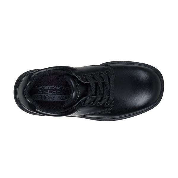 Skechers Smooth Tracks Black School Shoe Lace Ups Carousel 2