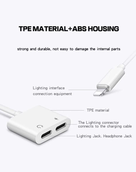 Iphone dual Earphone and Lightning Converter Carousel 7
