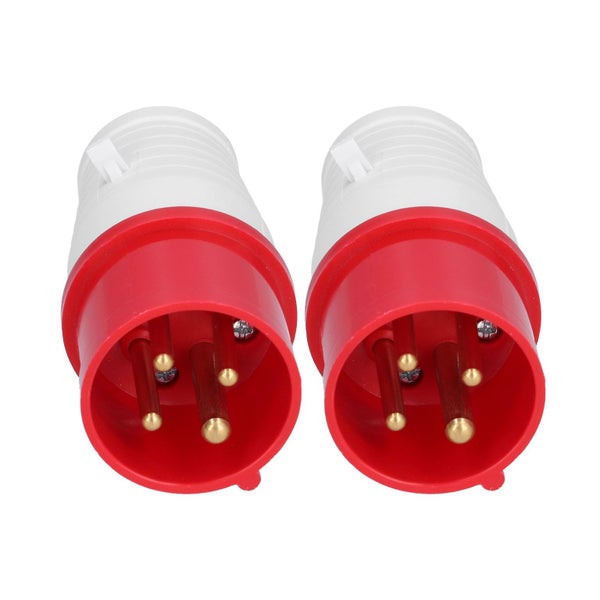 4 pin industrial plug 2Pcs 4 Pin Industrial Plug 3 Phase Circular Waterproof Carousel 2