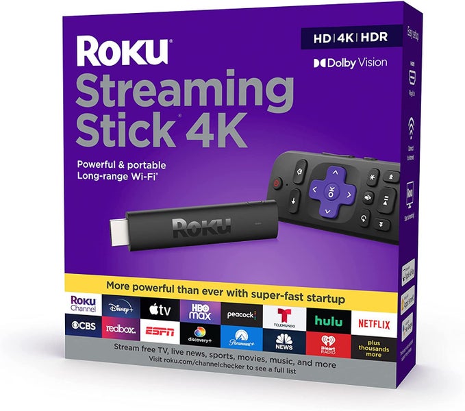 Roku Streaming Stick 4K UHD/HDR10+ Streaming Media Player Carousel 1