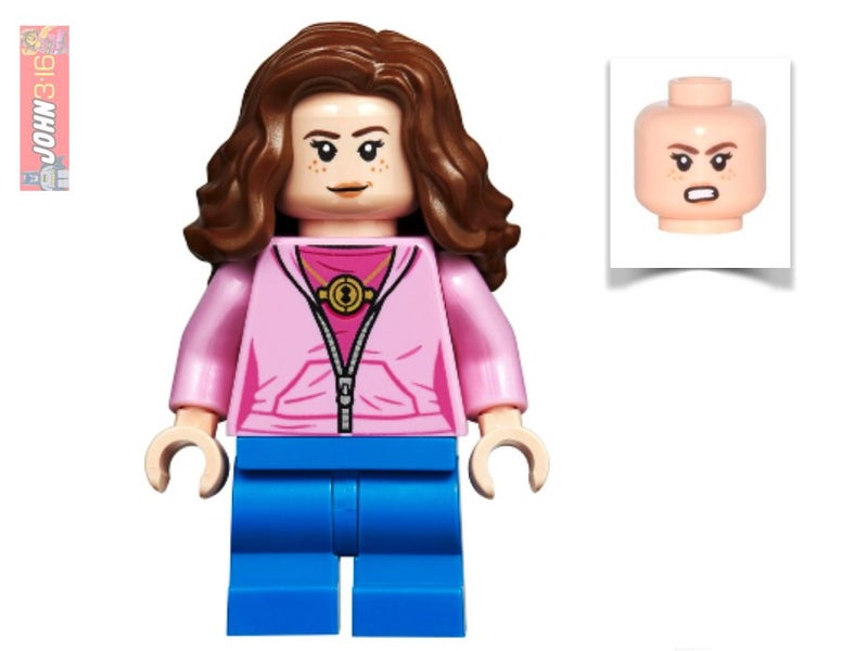 HERMIONE GRANGER - HARRY POTTER LEGO MINIFIGURE in PINK JACKET Carousel 1