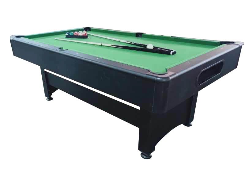 New 7' Pool Table with Table Tennis Top Green cloth Carousel 1