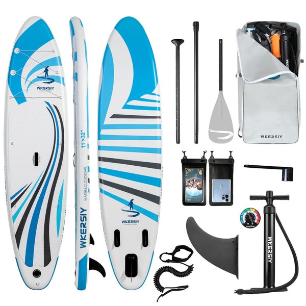 Brand New 11ft Inflatable Stand Up Paddle Board W/ Backpack Paddle Pump Carousel 1