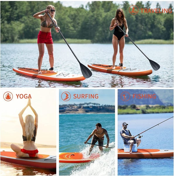 Brand New 11ft Inflatable Stand Up Paddle Board W/ Backpack Paddle Pump Carousel 6